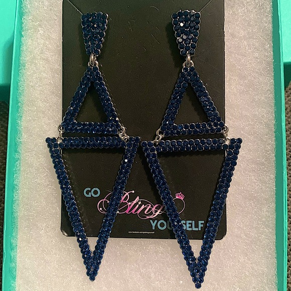 Brand New! Pageant/Prom Earrings - Picture 1 of 1